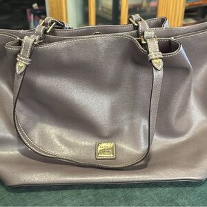Dooney & Bourke Taupe Leather Tote